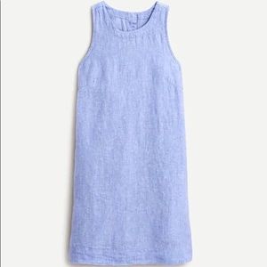 J Crew button back linen shift dress xxsp